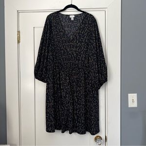 Black floral dress